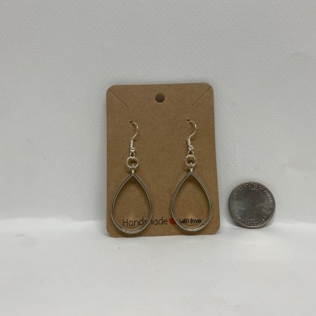 Water droplet, 925 silver earring
